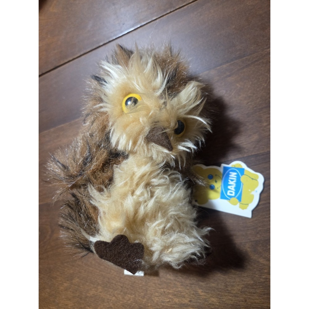 HTF Dakin Pillow Pets Dardenelle Fluffy Little Ollie Owl 7" Plush Vtg 1977 w Tag